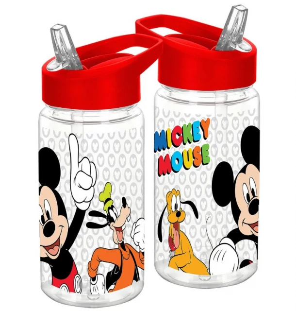 Παγούρι Πλαστικό PET Με Καλαμάκι 450ml Mickey Homie 50-3707