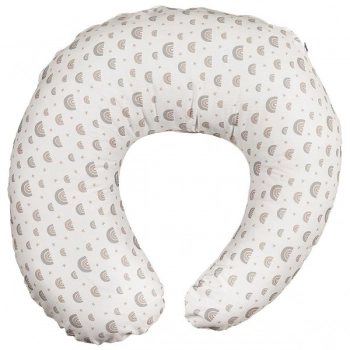 Μαξιλάρι Θηλασμού Βαμβακερό 60εκ./25εκ. Rainbow Μπεζ 90043