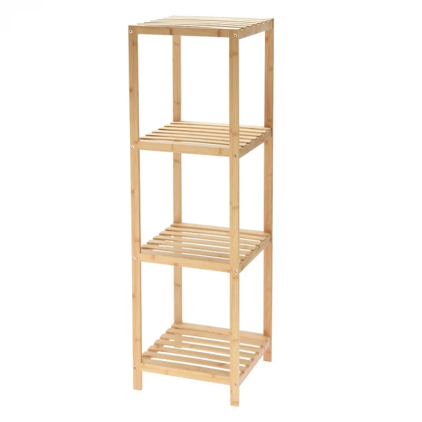 Ραφιέρα Μπάνιου 4 Επιπέδων Bamboo 34x33x111εκ. MRShome 0048000
