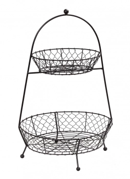 Φρουτιέρα 2όροφη Μεταλλική 34x26x52εκ. ESPIEL TAK226