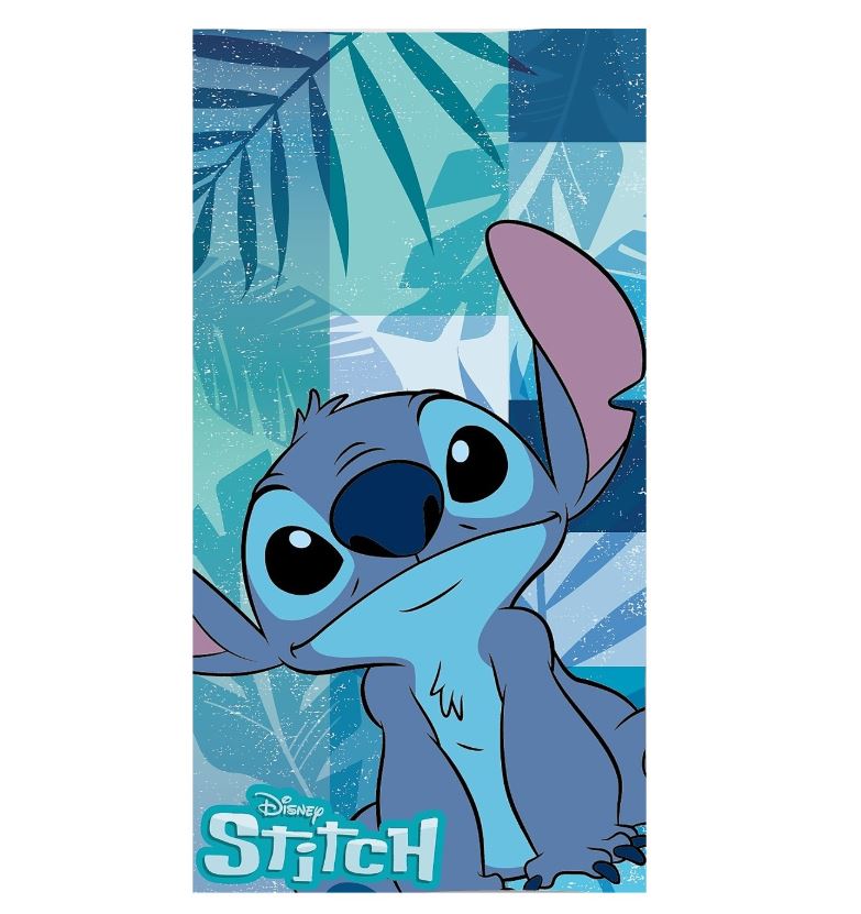 Πετσέτα Θαλάσσης Microfiber 70x140εκ. Stitch Μπλε 42-3248 (Ύφασμα: Microfiber, Χρώμα: Μπλε) - OEM - 42-3248