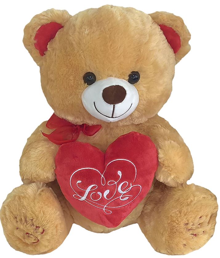 Toy Markt Αρκουδάκι Λούτρινο Καφέ Με Καρδιά 40εκ. Toy Markt 79-501 (Χρώμα: Καφέ) - Toy Markt - 79-501-brown