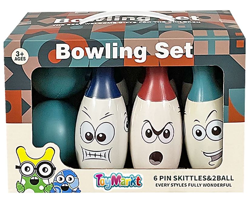 Toy Markt Bowling Με 6 Κορίνες & 2 Μπάλες 23x11x16εκ. Toy Markt 71-3334 - Toy Markt - 71-3334