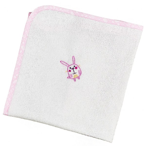 Ο Κόσμος του Μωρού Σελτεδάκι Bebe Polycotton 40x60εκ. Elephant Pink 11121 (Ύφασμα: 80% Cotton - 20% Polyester, Χρώμα: Λευκό) - Ο Κόσμος του Μωρού - 5205626111214