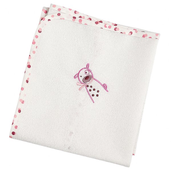 Σελτεδάκι Bebe Polycotton 40x60εκ. Family Pink 11161 (Ύφασμα: 80% Cotton - 20% Polyester, Χρώμα: Λευκό) - Ο Κόσμος του Μωρού - 11161