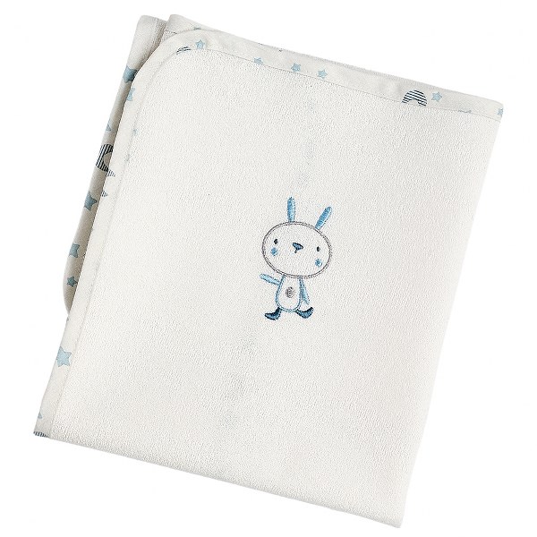 Σελτεδάκι Bebe Polycotton 60x80εκ. Fly Me Ciel 11202 (Ύφασμα: 80% Cotton - 20% Polyester, Χρώμα: Λευκό) - Ο Κόσμος του Μωρού - 11202