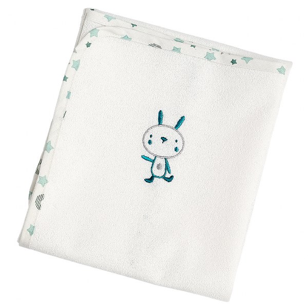 Σελτεδάκι Bebe Polycotton 60x80εκ. Fly Me Mint 11206 (Ύφασμα: 80% Cotton - 20% Polyester, Χρώμα: Λευκό) - Ο Κόσμος του Μωρού - 11206