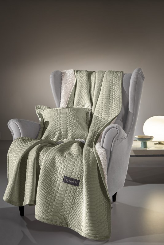 Guy Laroche Διακοσμητικό Ριχτάρι-Κουβέρτα Καναπέ 130x170εκ. Με Μαξιλαροθήκη Ultrasoft-Καπιτονέ Capsule Khaki Guy Laroche (Χρώμα: Χακί) - Guy Laroche - 1133086221023