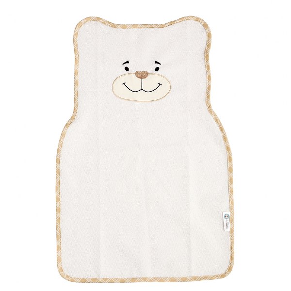 Σελτεδάκι Bebe Polycotton 46x70εκ. Bear Ecrou 11373 (Ύφασμα: 80% Cotton - 20% Polyester, Χρώμα: Λευκό) - Ο Κόσμος του Μωρού - 11373