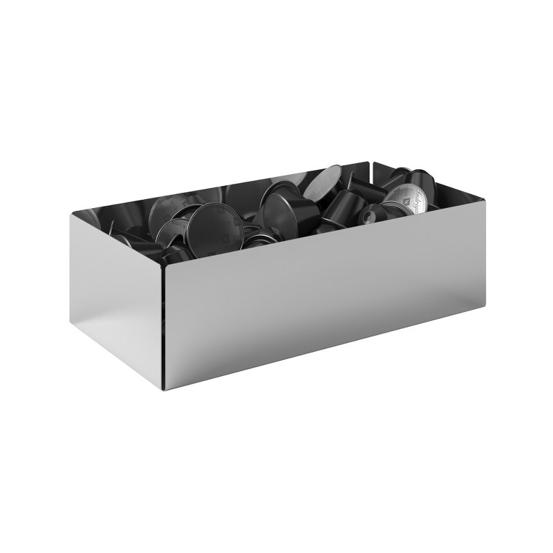 Pam & Co Θήκη Για Κάψουλες Του Καφέ Ανοξείδωτη Inox 25x13x7,5εκ. Pam & Co 117-001 (Υλικό: Ανοξείδωτο, Χρώμα: Inox) - Pam & Co - 117-001