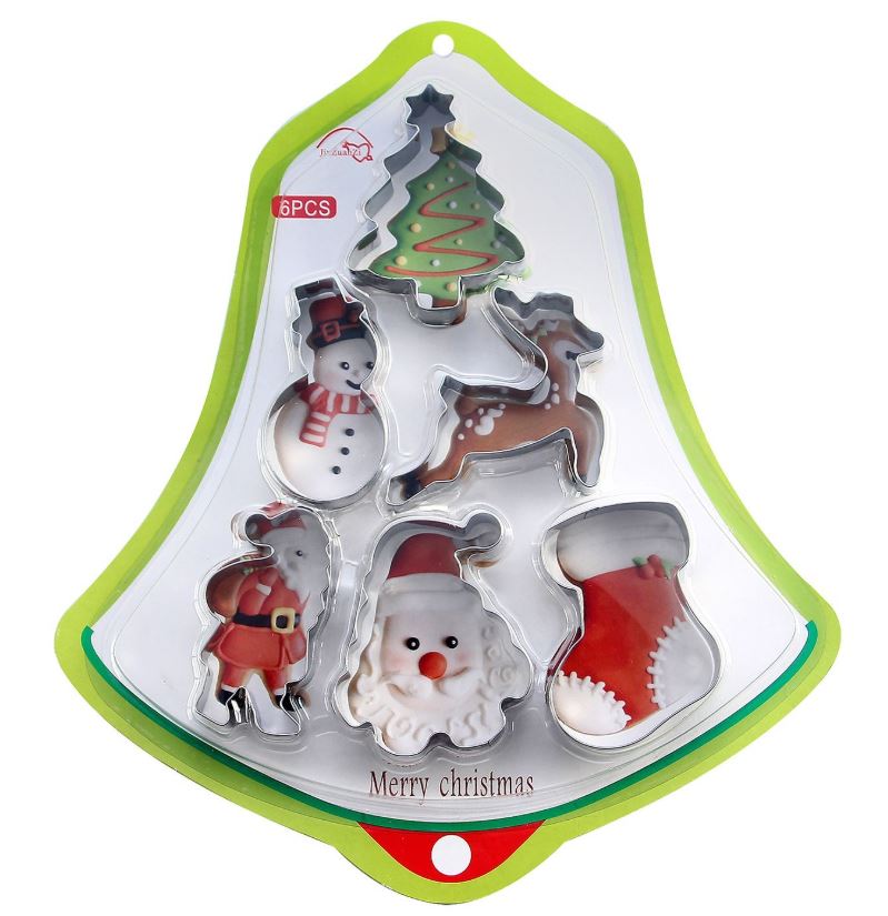 Χριστουγεννιάτικα Κουπ Πατ Σετ 6τμχ Μεταλλικά Xmas fest