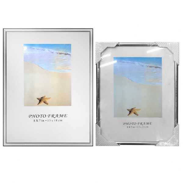 Διακοσμητικά Επιτραπέζια 24home - ΣΗΜΑΝΤΙΚΟ: Σε περίπτωση διαφοράς τιμής από το κατάστημα ισχύει παντα και μόνο η τιμή του καταστήματος Κορνίζα Αλουμινίου Ασημί 13x18εκ. Homie 12-2029 (Υλικό: