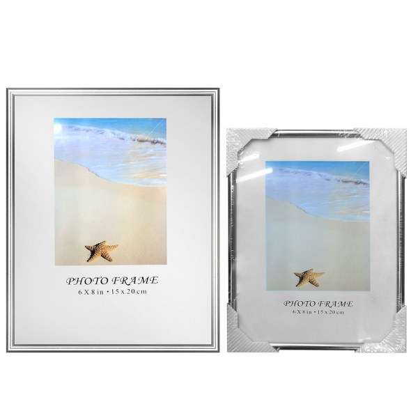 Κορνίζα Αλουμινίου Ασημί 15x20εκ. Homie 12-2030 (Υλικό: