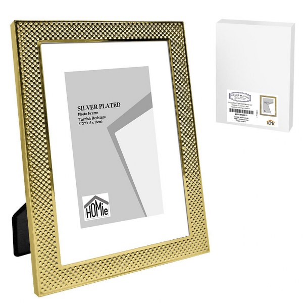 Homie Κορνίζα Ατσάλινη Χρυσή 13x18εκ. Homie 12-2054 (Χρώμα: Χρυσό , Υλικό: Ατσάλι) - Homie - 12-2054