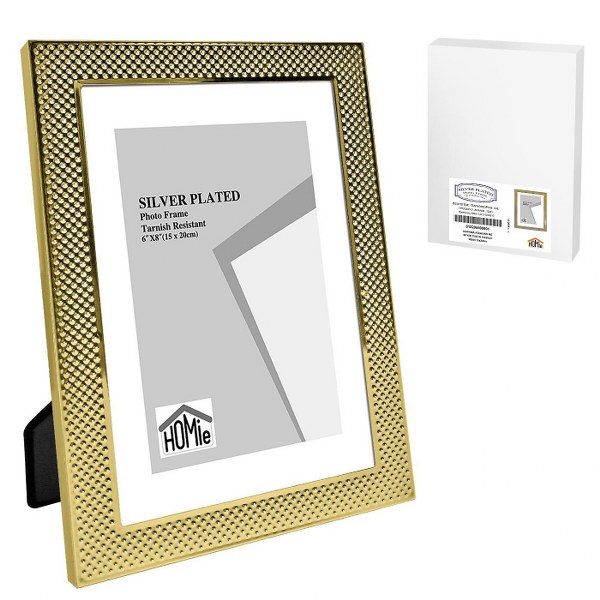 Κορνίζα Ατσάλινη Χρυσή Πλέξη 15x20εκ. Homie 12-2055 (Χρ