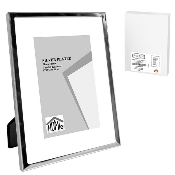 Κορνίζα Επάργυρη 13x18εκ. Homie 12-2063 (Χρώμα: Ασημί , Υλικό: Επάργυρη) - Homie - 12-2063