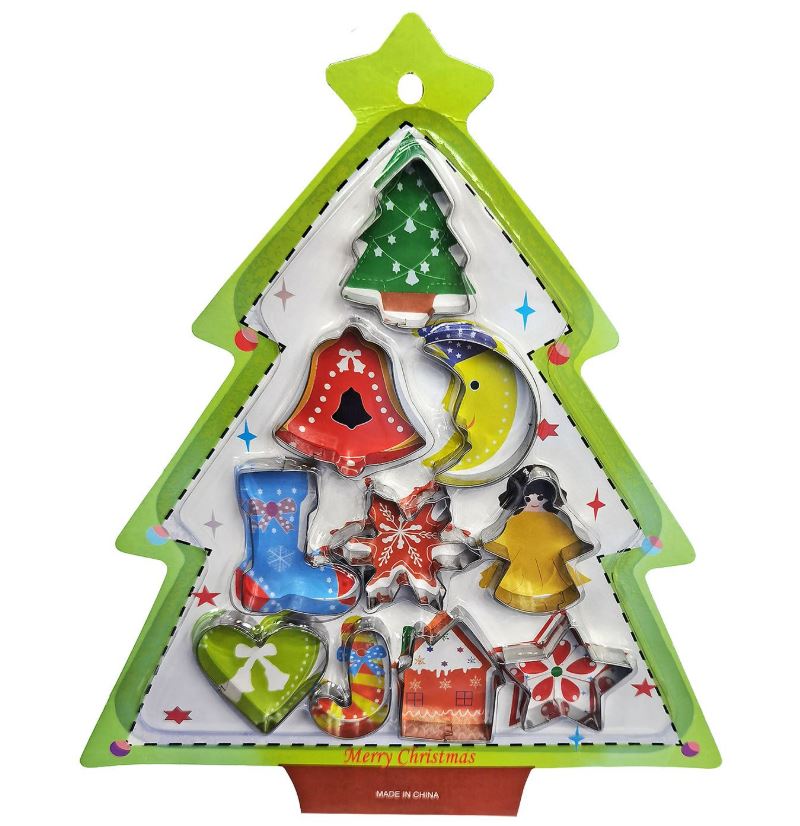 Χριστουγεννιάτικα Κουπ Πατ Σετ 10τμχ Μεταλλικά Xmas fest 93-3821 (Υλικό: Μεταλλικό) - Xmas fest - 93-3821