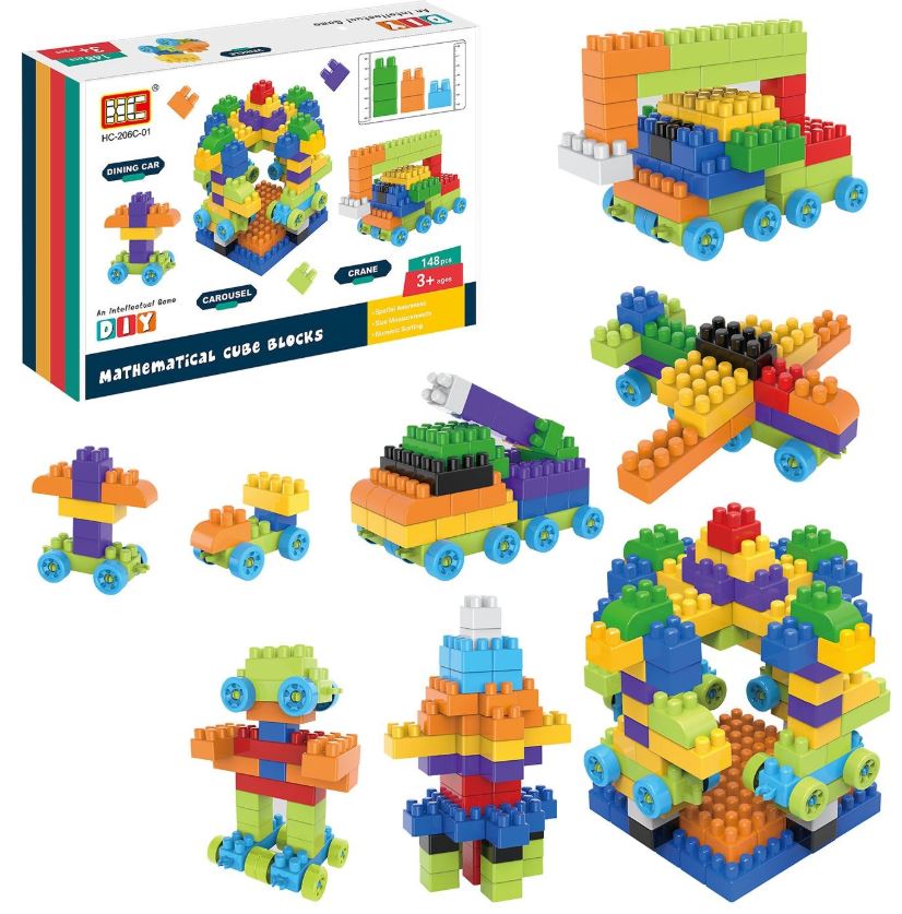Toy Markt Τουβλάκια 148τμχ Σε Κουτί 30x5x21εκ. Toy Markt 75-422 - Toy Markt - 75-422