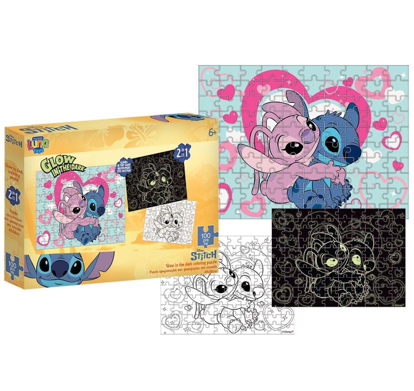 Παζλ 100τμχ Glow in the Dark Stitch 69-1904 - Toy Markt - 69-1904