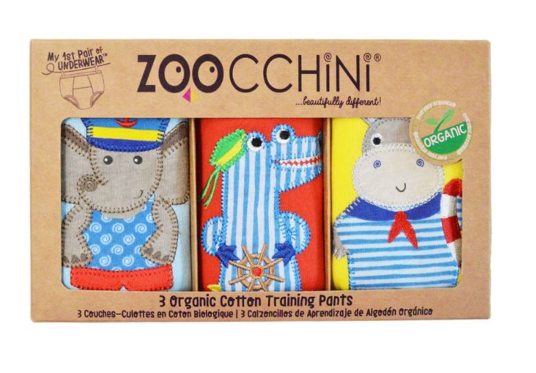 Zoocchini Εκπαιδευτικά Βρακάκια Σετ 3τμχ Οργανικά Βαμβακερά 3-4 Ετών Sailors Zoocchini ZOO13013-3T/4T (Ύφασμα: Βαμβάκι 100%, Μέγεθος: 3-4 Ετών) - Zoocchini - ZOO13013-3T/4T