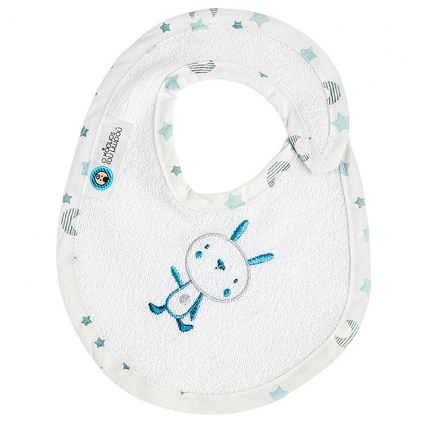 Σαλιάρα Polycotton Μικρή Fly Me Mint 19106 (Ύφασμα: 80% Cotton - 20% Polyester, Χρώμα: Λευκό) - Ο Κόσμος του Μωρού - 19106