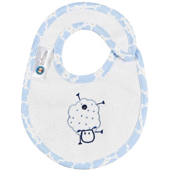 Σαλιάρα Polycotton Μικρή Sheep Σιέλ 19192 (Ύφασμα: 80% Chenille-20% Cotton, Χρώμα: Σιέλ) - Ο Κόσμος του Μωρού - 5205626191926