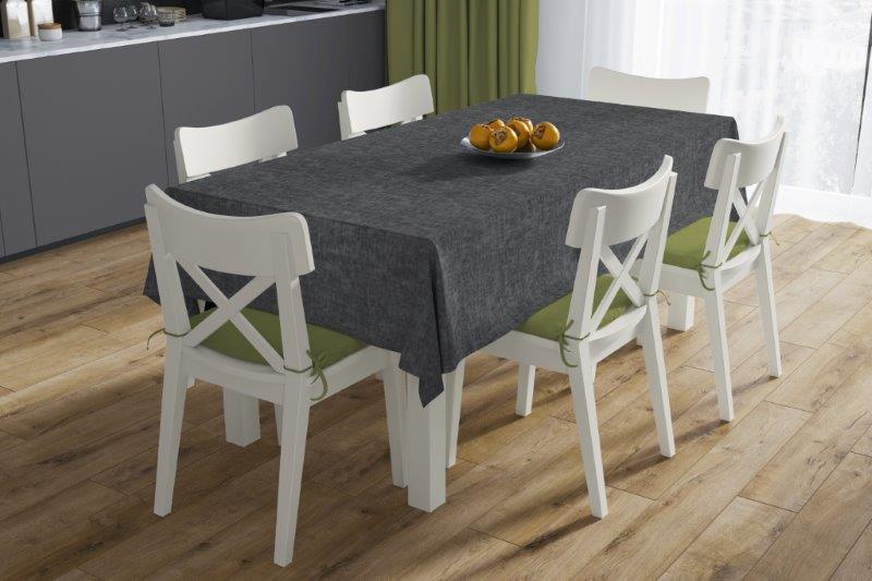 Τραπεζομάντηλο Μονόχρωμο Polycotton Αλέκιαστο 140×180εκ. Panama Dark Grey DimCol (Χρώμα: Γκρι, Ύφασμα: 70% Βαμβάκι-30% Polyester) – DimCol – 1932880588300092