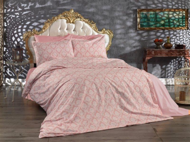 Σετ Σεντόνια Εμπριμέ Polycotton Μονά 160x240εκ. Οφηλία 277 Pink DimCol (Τύπος κατωσέντονου: Χωρίς Λάστιχο, Χρώμα: Ροζ, Ύφασμα: 70% Βαμβάκι-30% Polyester, Μέγεθος: Μονά) - DimCol - 1934685242427779