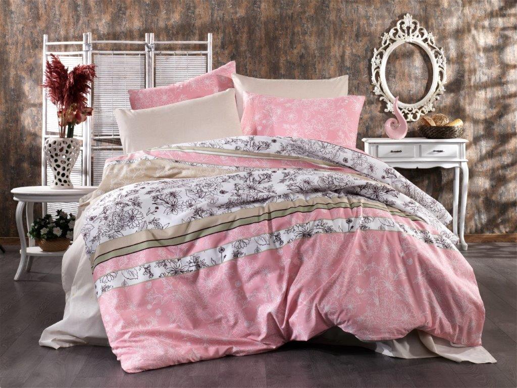 Σετ Σεντόνια Polycotton King 240x270εκ. Ιοκάστη 366 Pink Dimcol (Τύπος κατωσέντονου: Χωρίς Λάστιχο, Χρώμα: Ροζ, Ύφασμα: 70% Βαμβάκι-30% Polyester, Μέγεθος: King Size) - DimCol - 1935388942336679