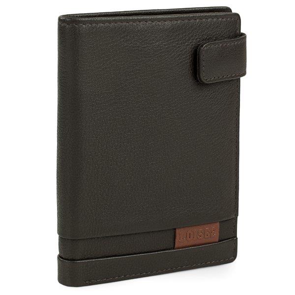 Lois Πορτοφόλι Ανδρικό Δερμάτινο Καφέ Lois 9,5x2x12,5εκ. 202332-02 (Ύφασμα: Δέρμα, Χρώμα: Καφέ) - Lois - 202332-02
