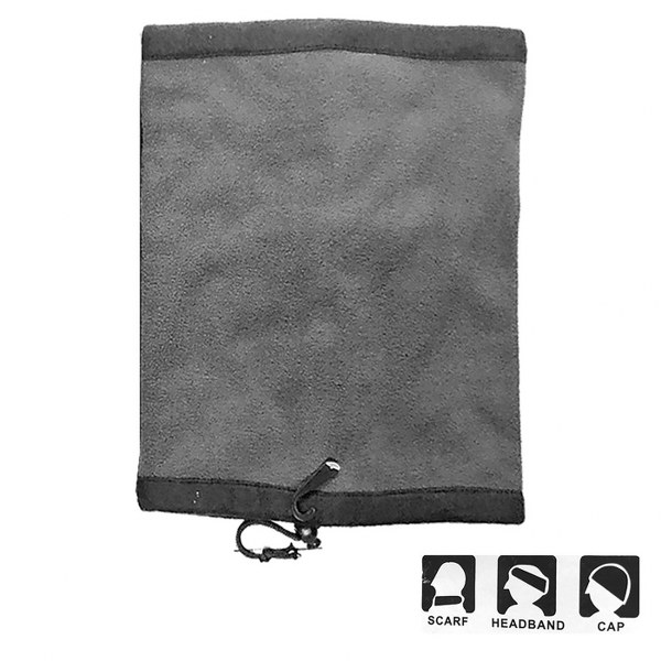 Κασκόλ Πολλαπλών Χρήσεων Fleece Grey 30x25εκ. teen-4ty 20-820 (Ύφασμα: Fleece, Χρώμα: Γκρι) - teen-4ty - 20-820-grey