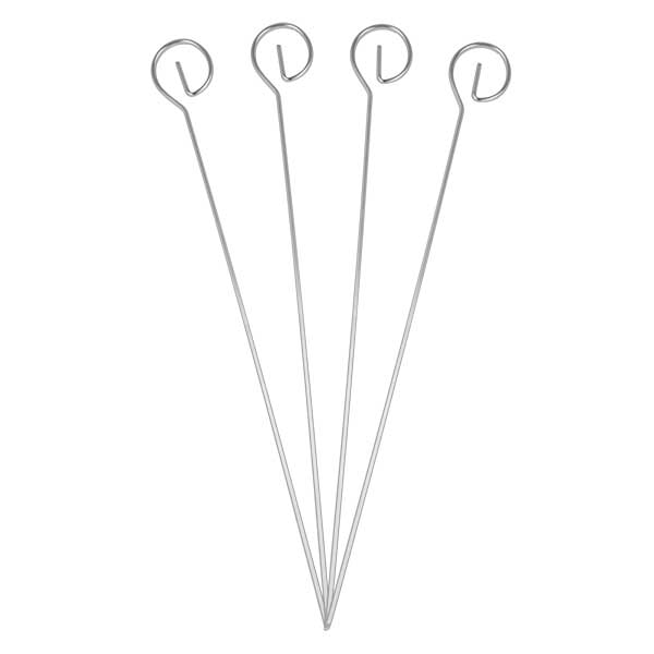 Σετ 4τμχ Καλαμάκια Ανοξείδωτα Για Σουβλάκι Metaltex 16-200422 (Υλικό: Ανοξείδωτο) - METALTEX - 16-200422