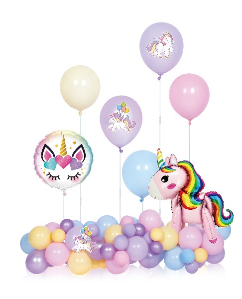 24home.gr Σετ Μπαλόνια 57τμχ Unicorn Multicolor 2437396 - 24home.gr - 2437396