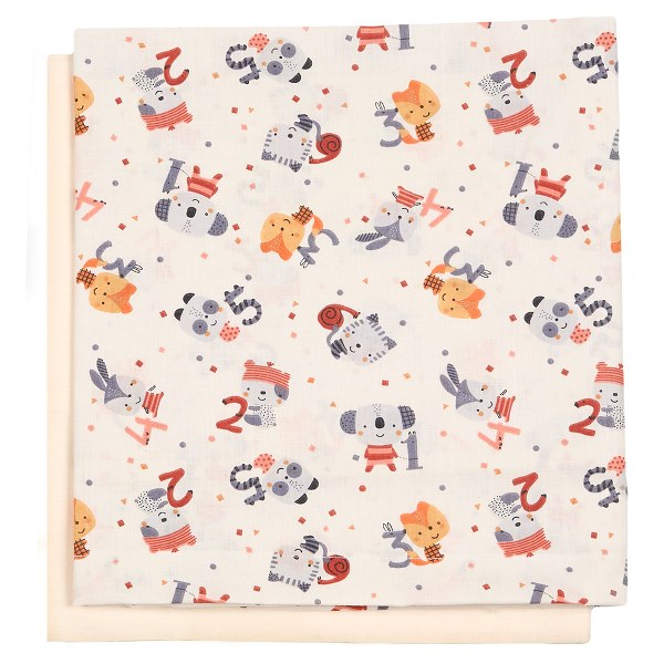 Ο Κόσμος του Μωρού Σετ Σεντόνια 2τμχ Βαμβακερά Λίκνου 80x110εκ. Numbers Terracotta 23181 (Ύφασμα: Βαμβάκι 100%, Τύπος κατωσέντονου: Χωρίς Λάστιχο, Χρώμα: Τερρακότα, Μέγεθος: Σετ) - Ο Κόσμος του Μωρού - 5205626231813