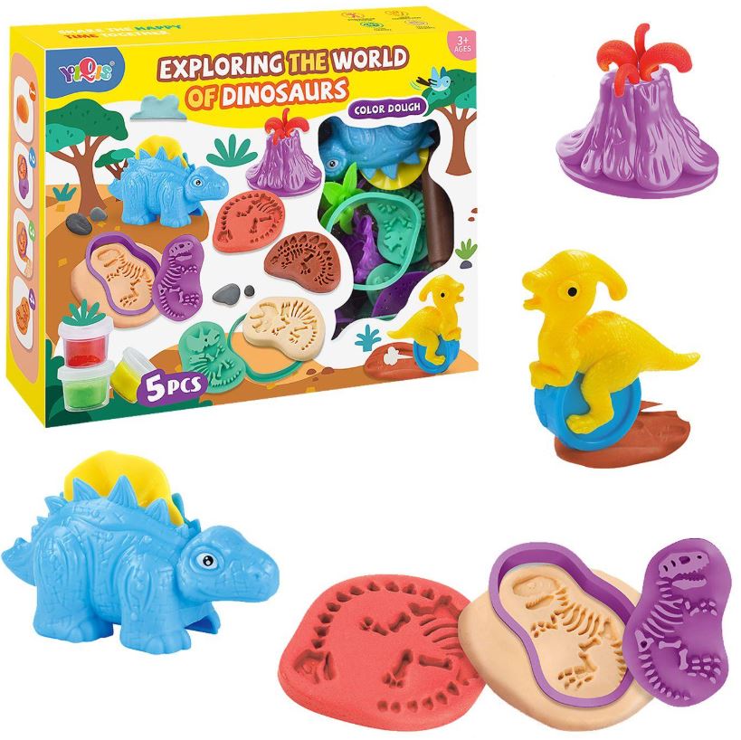Toy Markt Ζυμαράκια Δεινοσαυράκια 27x6x21εκ. Toy Markt 71-3514 - Toy Markt - 71-3514