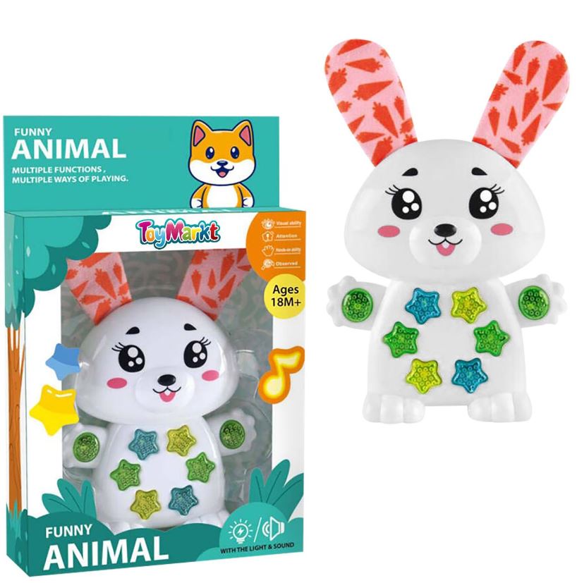 Toy Markt Βρεφικό Funny Ζωάκι Μπαταρίας 16x5x25εκ. Toy Markt 74-1108 - Toy Markt - 74-1108
