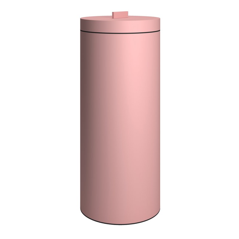 Καλάθι Απλύτων Ανοξείδωτο Matt Pink 26×60εκ.-30ltr Pam & Co 2560-303 (Υλικό: Ανοξείδωτο, Χρώμα: Ροζ) – Pam & Co – 2560-303
