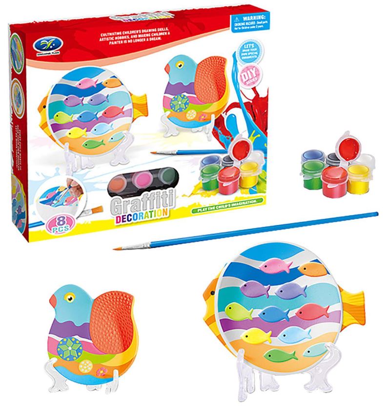 Toy Markt Σετ Χρωματισμού 8τμχ Graffiti Decoration 27x5x23εκ. Toy Markt 71-3533 - Toy Markt - 71-3533