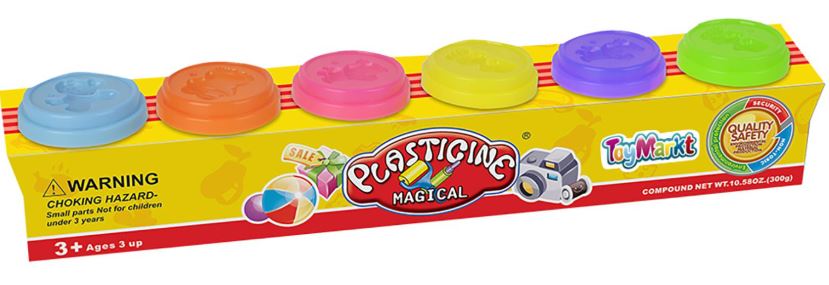 Toy Markt Πλαστελίνη Σετ 6 Χρωμάτων 32x5x6εκ. Toy Markt 71-2746 - Toy Markt - 71-2746