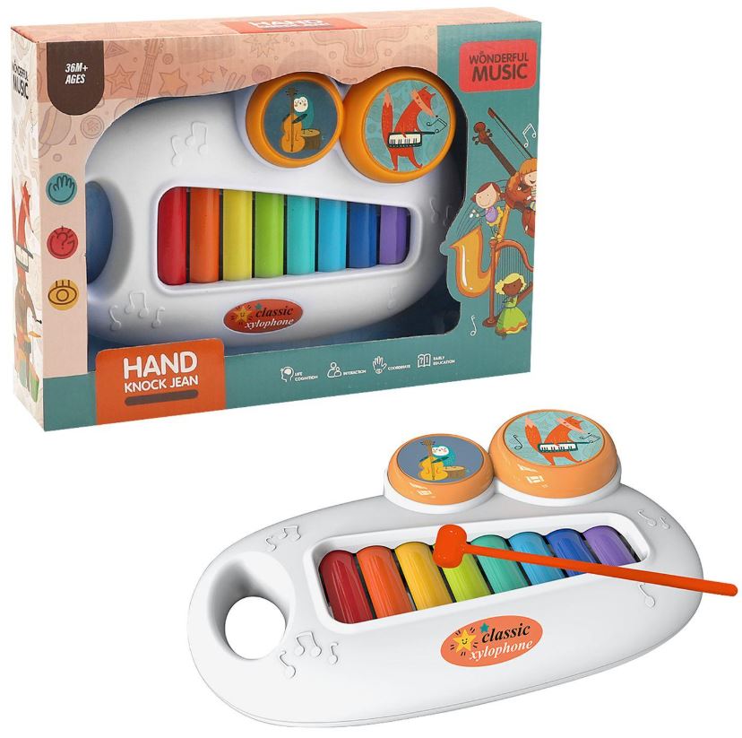 Ξυλόφωνο Hand Knock 28x6x20εκ. Toy Markt 76-162 - Toy Markt - 76-162