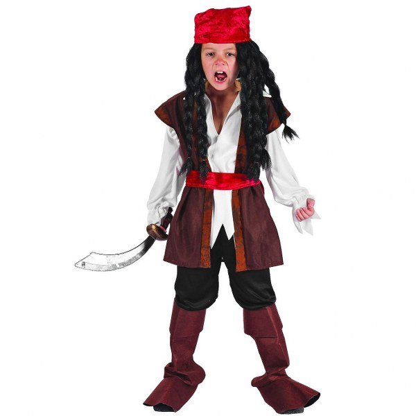 Διακόσμηση παιδικού δωματίου 24home - ΣΗΜΑΝΤΙΚΟ: Σε περίπτωση διαφοράς τιμής από το κατάστημα ισχύει παντα και μόνο η τιμή του καταστήματος Στολή Παιδική Πειρατής Deluxe (4-6 ετών / 7-10 ετών / 1