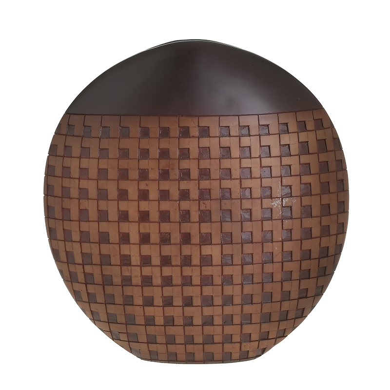 Βάζο Polyresin Καφέ inart 34x11x35εκ. 3-70-932-0123 (Υλικό: Polyresin, Χρώμα: Καφέ) - inart - 3-70-932-0123