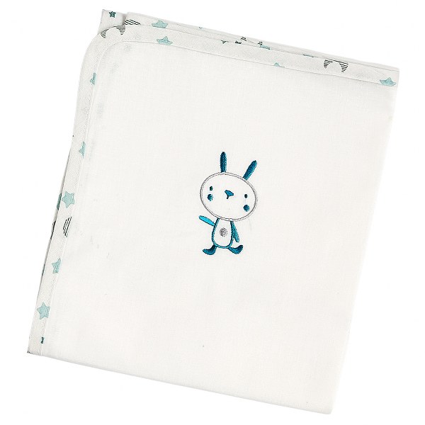 Πάνα Βαμβακερή Bebe 80x80εκ. Fly Me Mint 30206 (Ύφασμα: Βαμβάκι 100%, Χρώμα: Λευκό) - Ο Κόσμος του Μωρού - 30206