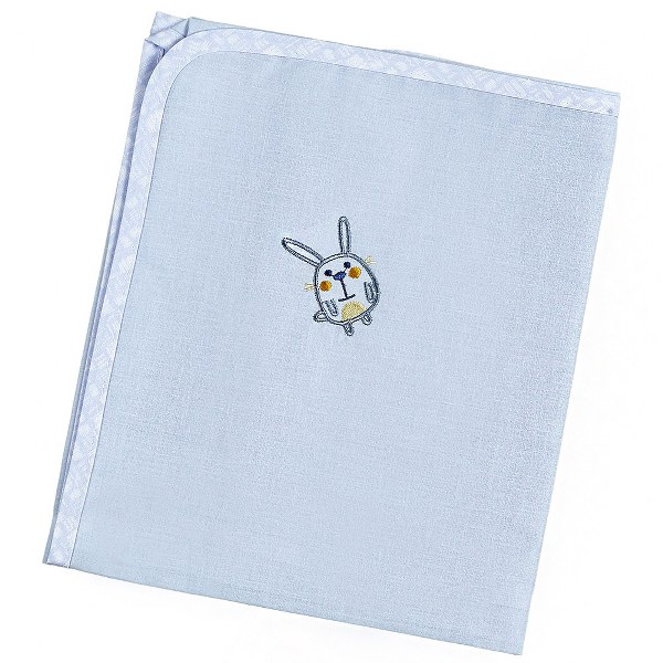 Ο Κόσμος του Μωρού Πάνα Βαμβακερή Bebe 90x90εκ. Elephant Σιέλ 30222 (Ύφασμα: Βαμβάκι 100%, Χρώμα: Σιέλ) - Ο Κόσμος του Μωρού - 5205626302223