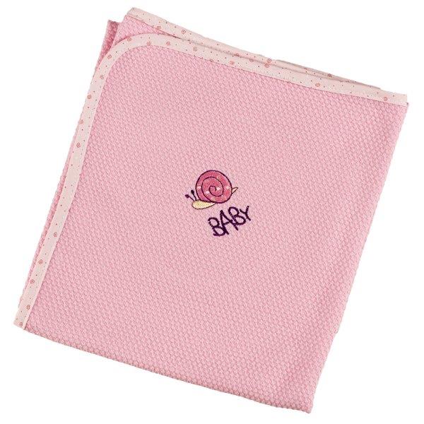 Πάνα Πικέ Βαμβακερή Bebe 80×80εκ. Baby Pink (Ύφασμα: Βαμβάκι 100%, Χρώμα: Ροζ) – Ο Κόσμος του Μωρού – 5205626309512