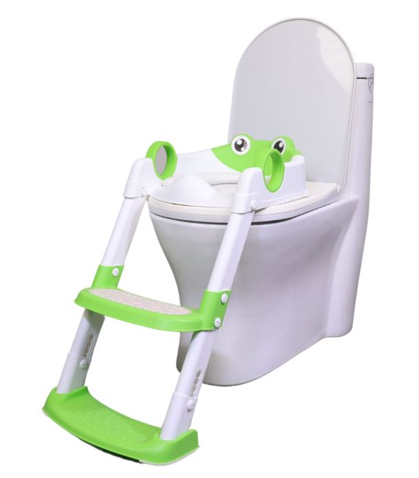 Εκπαιδευτική Σκαλιέρα Τουαλέτας 35x54εκ. Green Frog Babywise BW033 (Χρώμα: Λευκό) - babywise - BW033