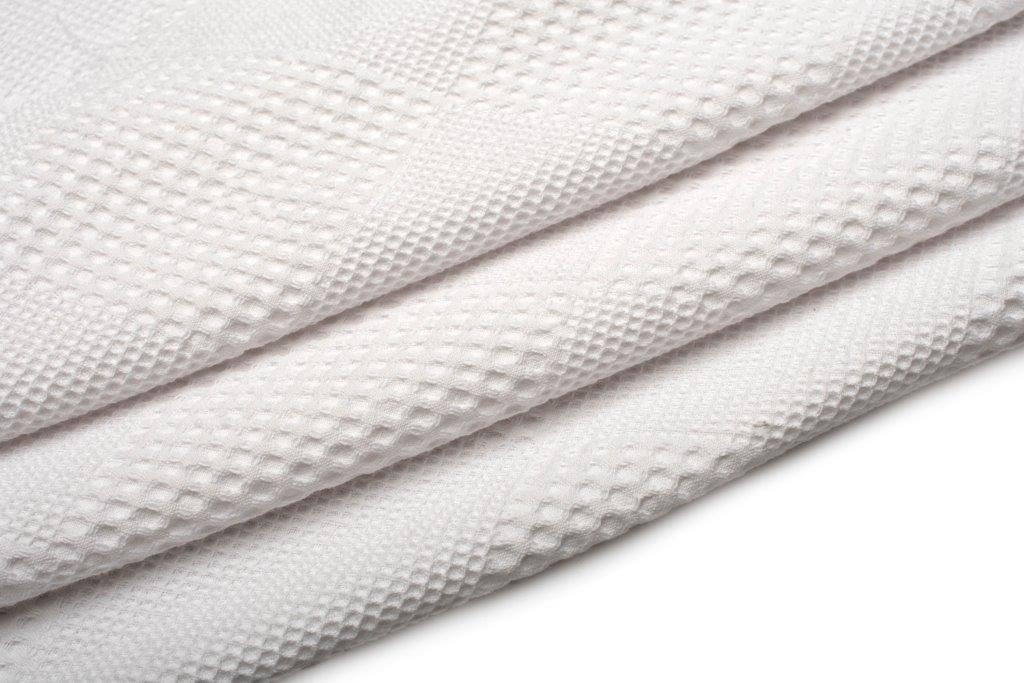 Κουβέρτα Αγκαλιάς-Λίκνου Πικέ Βαμβακερή 80x110εκ. White Dim Collection (Ύφασμα: Βαμβάκι 100%, Χρώμα: Λευκό) - DimCol - 31122620005