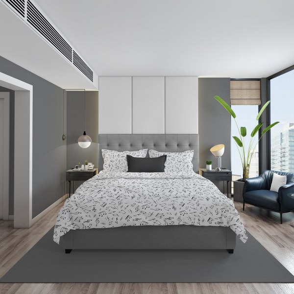 Σετ Σεντόνια Polycotton Υπέρδιπλα 220x240εκ. Πεντάγραμμο 446 White DimCol (Τύπος κατωσέντονου: Χωρίς Λάστιχο, Χρώμα: Λευκό, Ύφασμα: 70% Βαμβάκι-30% Polyester, Μέγεθος: Υπέρδιπλα) - DimCol - 33312324029