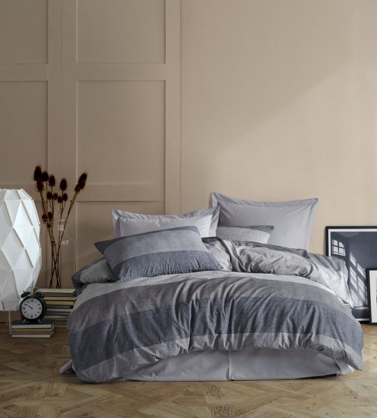 Σετ Σεντόνια Polycotton King 240x270εκ. Νεφέλη 342 Grey DimCol (Τύπος κατωσέντονου: Χωρίς Λάστιχο, Χρώμα: Γκρι, Ύφασμα: 70% Βαμβάκι-30% Polyester, Μέγεθος: King Size) - DimCol - 33312325038