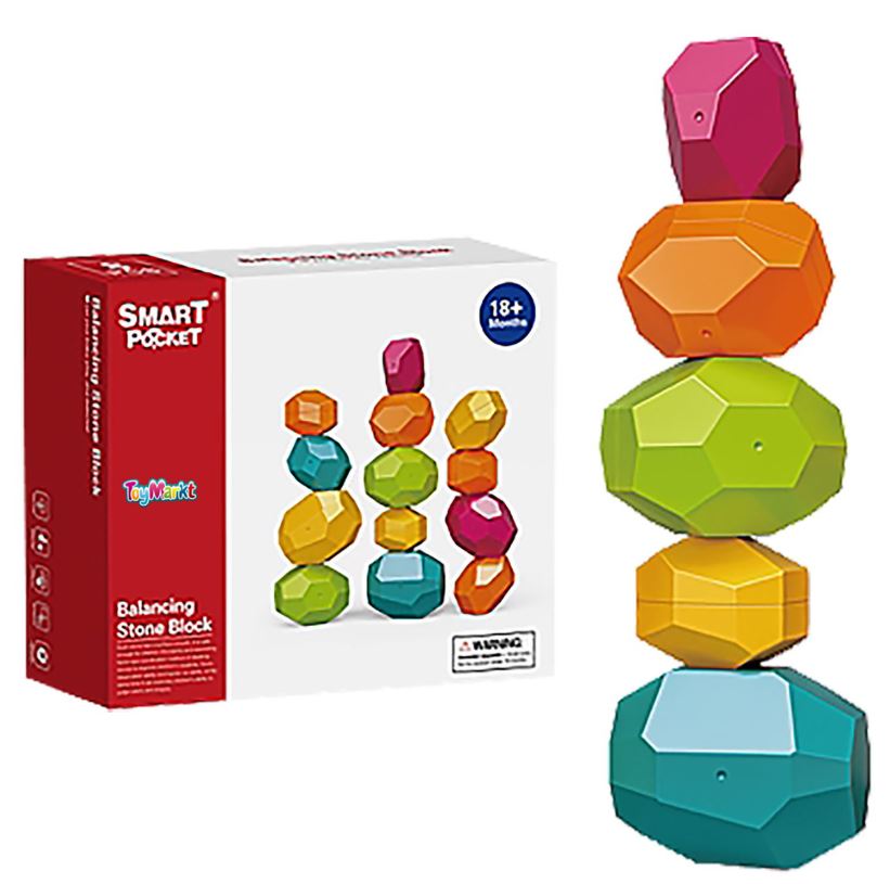Toy Markt Πέτρες Ισορροπίας 8τμχ Μπεμπέ 20x6x17εκ. Toy Markt 74-1091 - Toy Markt - 74-1091
